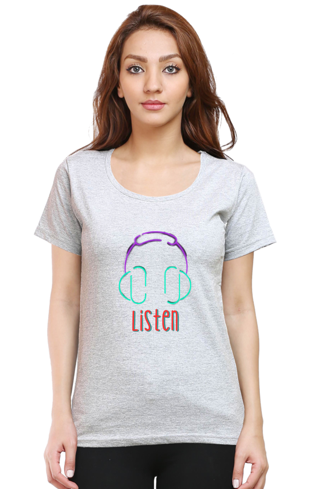 Revitalize Daily Comfort: Bluelander Cotton Half Sleeve T-Shirts for Girls and Women,Tune into Your Mind, Follow Your Heart, and Embrace Timeless Style and Wisdom