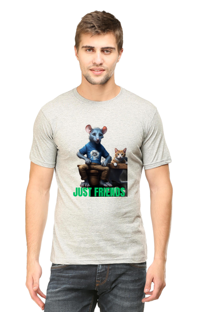 BlueLander's Half Sleeve Cotton T-Shirt with Enhanced Design – Fusing AI and Human Craftsmanship.step out with style and confidence.