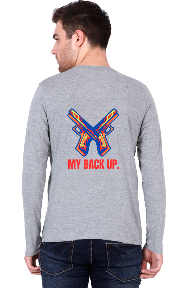 Bluelander's Cotton Full Sleeve T-Shirt: Take Your Back Up in Style.