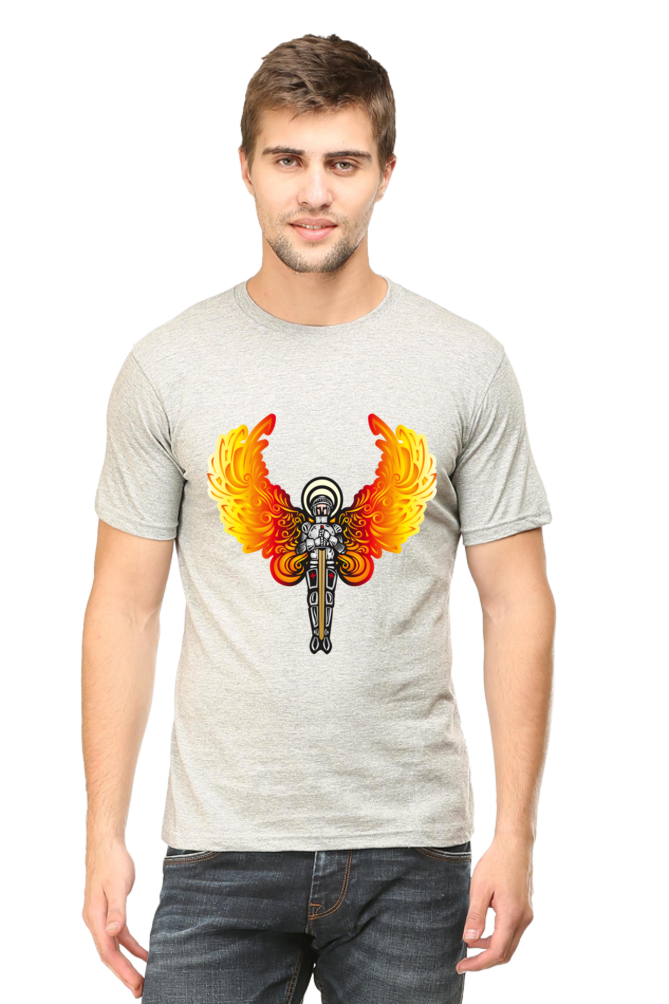 Step into the Future of Fashion with Bluelander's Cotton Half Sleeve T-Shirts: Experience Night Glow Designs that Illuminate Your Style!