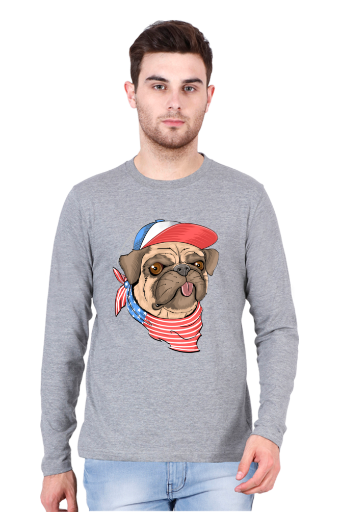 Brighten Your Day with Bluelander Cotton Full Sleeve T-Shirt | 'Play with Colors, Take the Pain Out' Design | 100% Cotton, Pre-Shrunk, Bio Washed