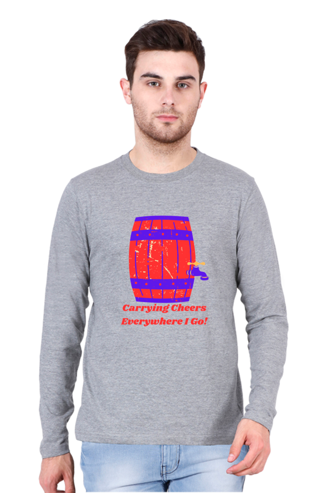 Launch Your Style Journey: Bluelander's Cotton Full Sleeve T-Shirt - Where Fashion Begins!