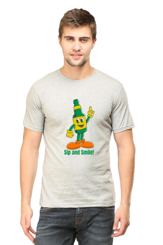 Stand Out in Style: Bluelander's Cotton Half Sleeve T-Shirts with Enhanced Design - Get Noticed!