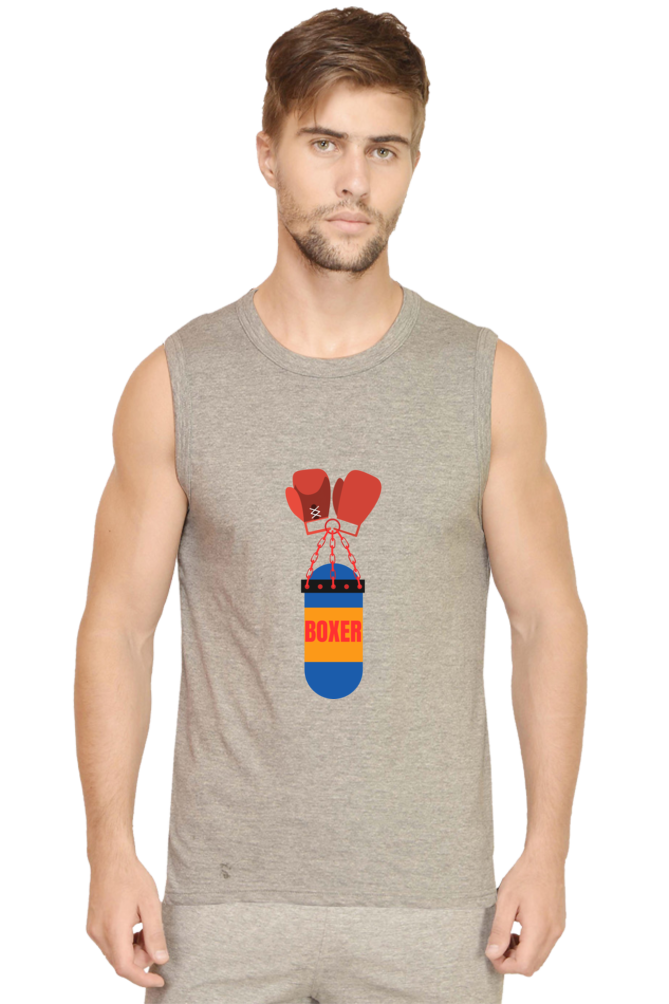Unleash Style: Bluelander's Male Round Neck Cotton Sleeveless – Effortless Comfort, Timeless Cool!
