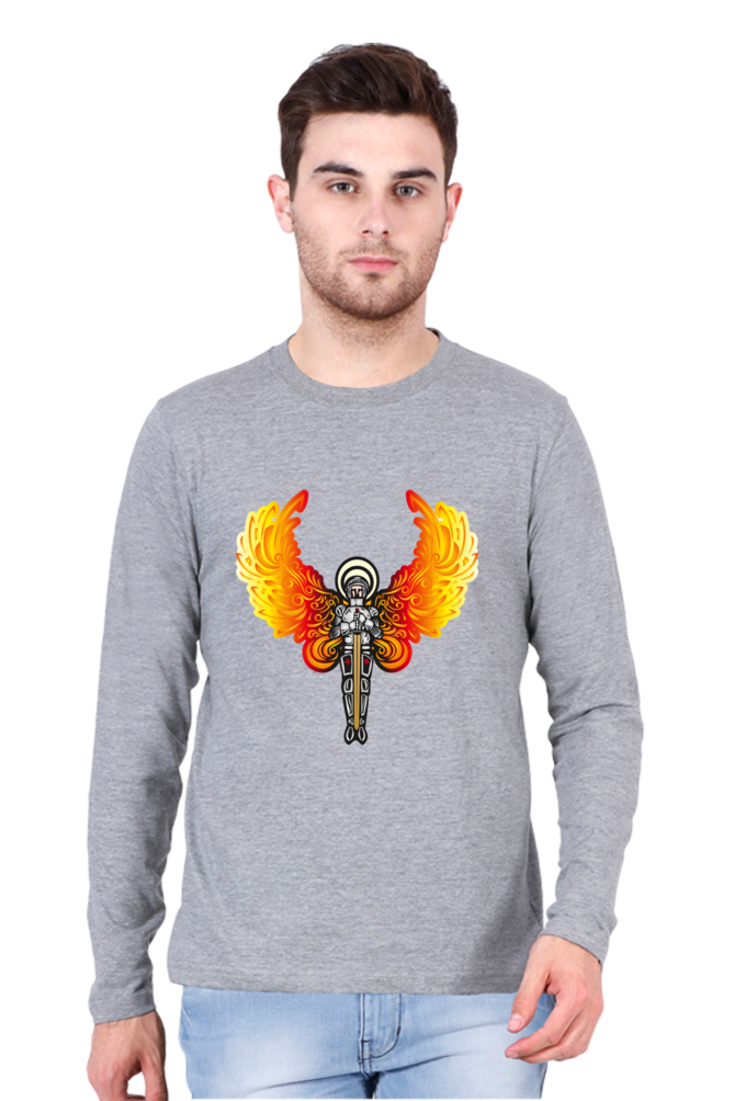 Glow Up Your Nights: Bluelander's Night Glow Cotton Full Sleeve T-Shirt Illuminates Your Style with Futuristic Designs!