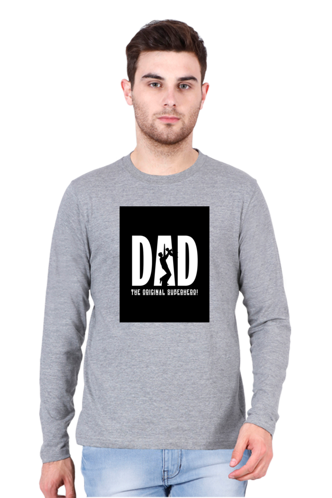 Bluelander Full Sleeve T-Shirt: Celebrate Dad, the Original Superhero, with Supreme Comfort and Style