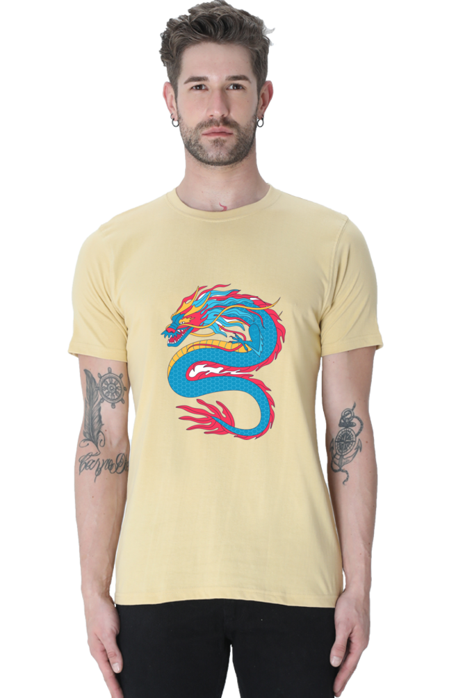Style Redefined: Embrace Bluelander's Cotton Half Sleeve T-Shirts with Enhanced Design!