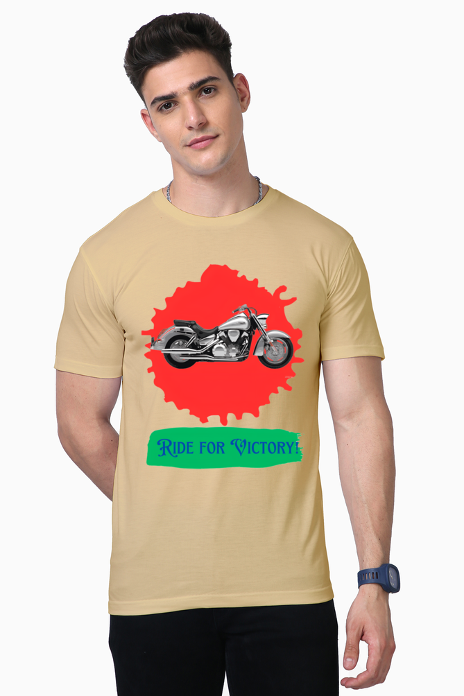 Rev Up Your Style: Bluelander's Supima Cotton Half Sleeve T-Shirts for Bike Enthusiasts!