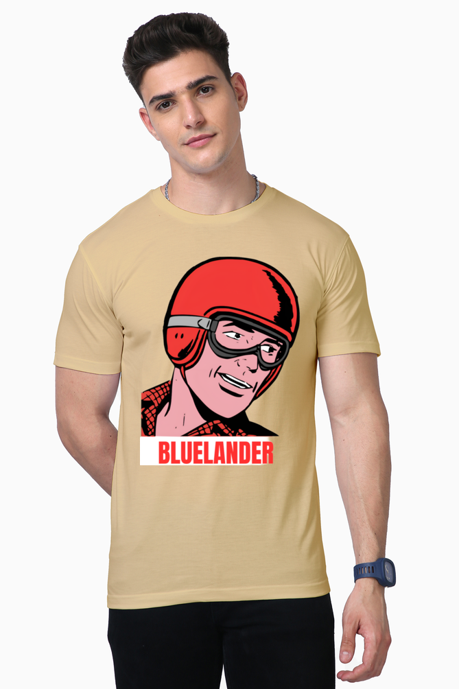 Experience Comfort and Style with Bluelander's Supima Cotton Half Sleeve T-Shirt!