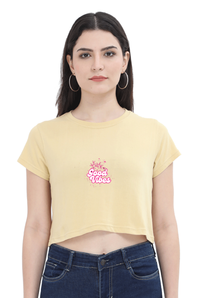 Bluelander Classic Cotton Female Crop Top: Embrace Feel-Good Vibes with Style and Comfort