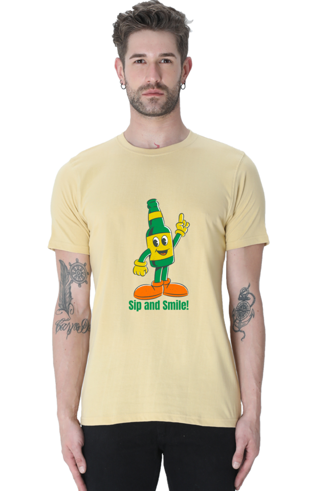 Stand Out in Style: Bluelander's Cotton Half Sleeve T-Shirts with Enhanced Design - Get Noticed!