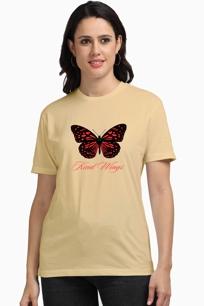 Bluelander Girls and Women's Supima T-Shirt -Supreme Comfort, Enhanced Design, You Got the King Wings. Fly Free, Fly High.