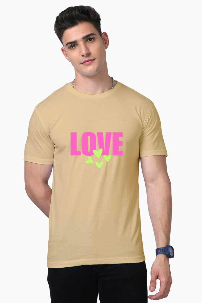 Bluelander Supima Tee: Elevate Style with Luxury Premium Cotton. Half Sleeves for Comfort & Positivity!