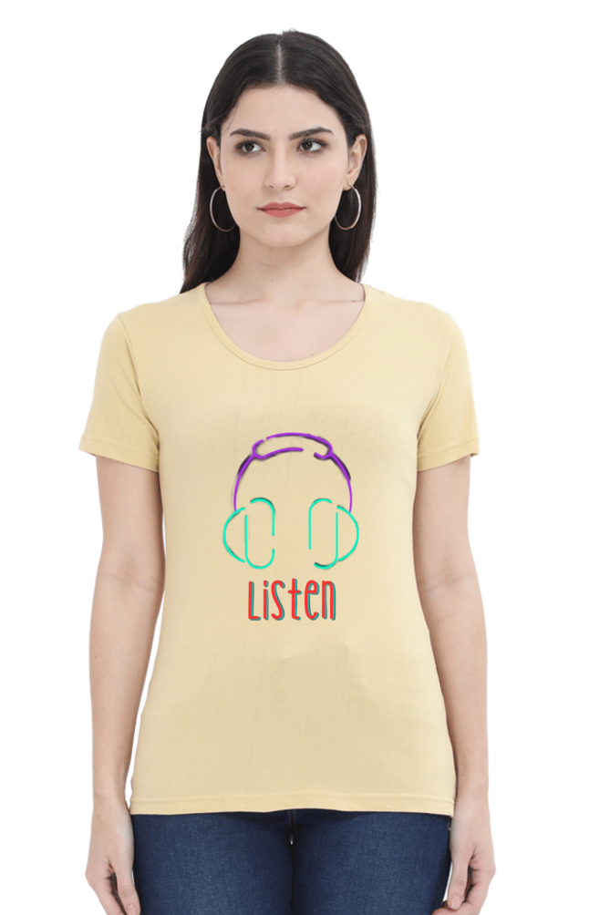 Revitalize Daily Comfort: Bluelander Cotton Half Sleeve T-Shirts for Girls and Women,Tune into Your Mind, Follow Your Heart, and Embrace Timeless Style and Wisdom