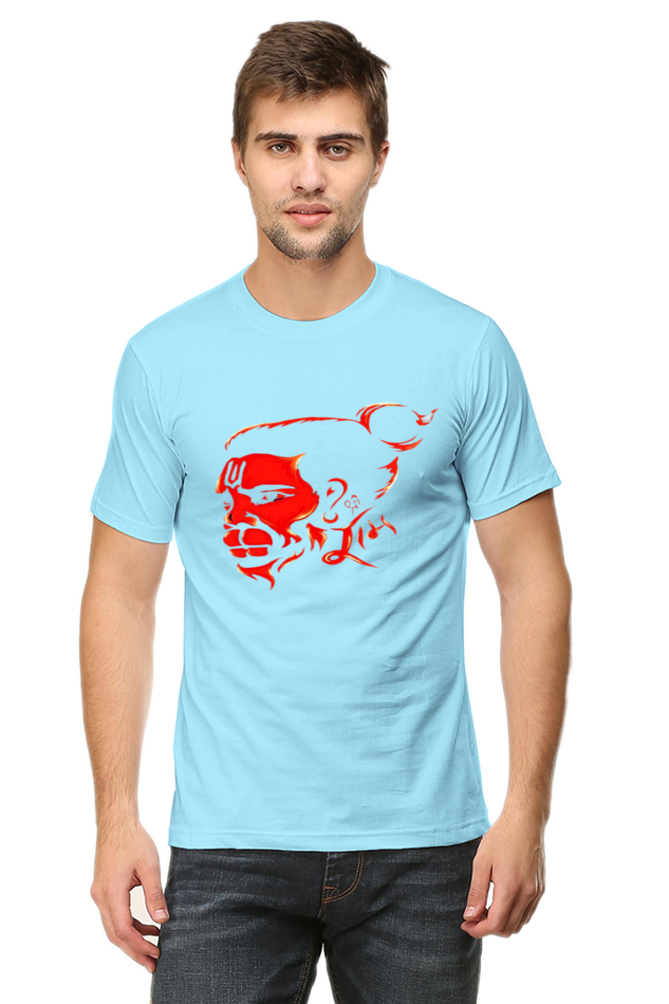 Hanuman's Blessing, Soft and Pure: Bluelanders Divine Protection premium cotton T-Shirt.