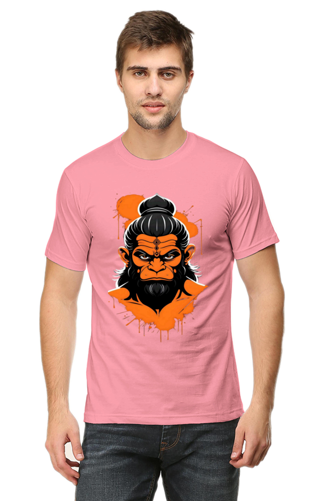 Bluelanders Divine Protection: Soft and Bio-Washed Hanuman premium unisex cotton T-Shirt.