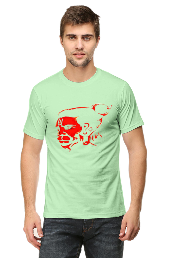 Hanuman's Blessing, Soft and Pure: Bluelanders Divine Protection premium cotton T-Shirt.