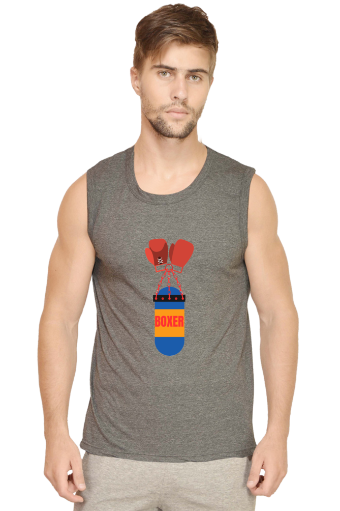 Unleash Style: Bluelander's Male Round Neck Cotton Sleeveless – Effortless Comfort, Timeless Cool!