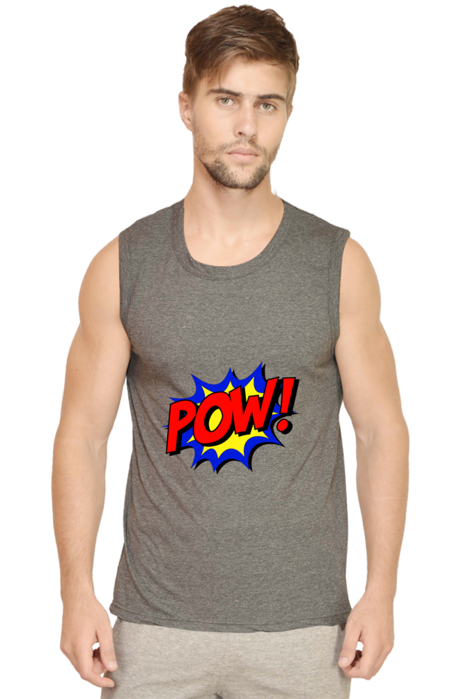 Unleash Your Playful Side with Bluelander's Sleeveless Cotton Round Neck Tee!
