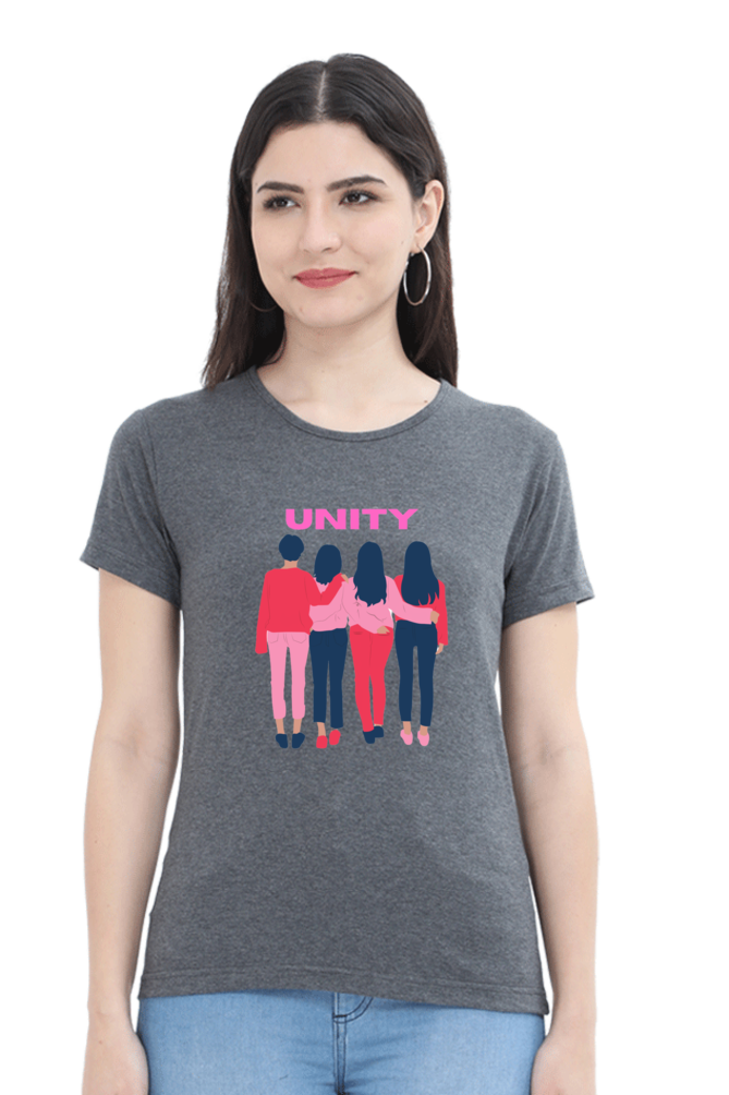 BlueLander's Cotton Half Sleeve T-Shirts: Enhanced Design, Supreme Comfort for Girls and Women – A Sign of Unity in Style and Comfort.
