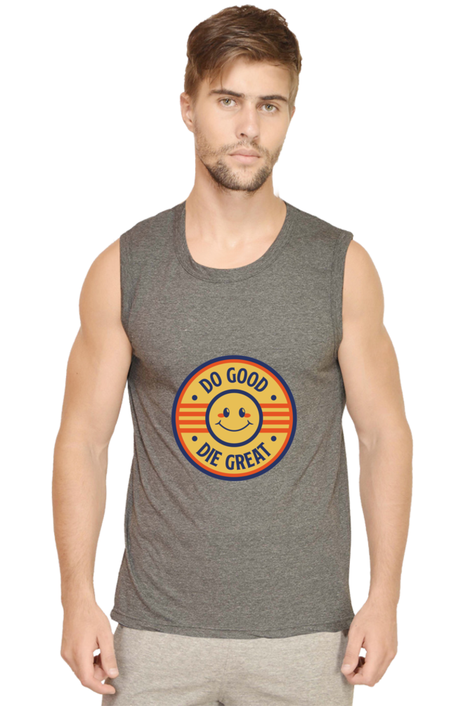 Unleash Cool Confidence: Bluelander's Sleeveless Round Neck - Effortless Edge, Timeless Comfort.