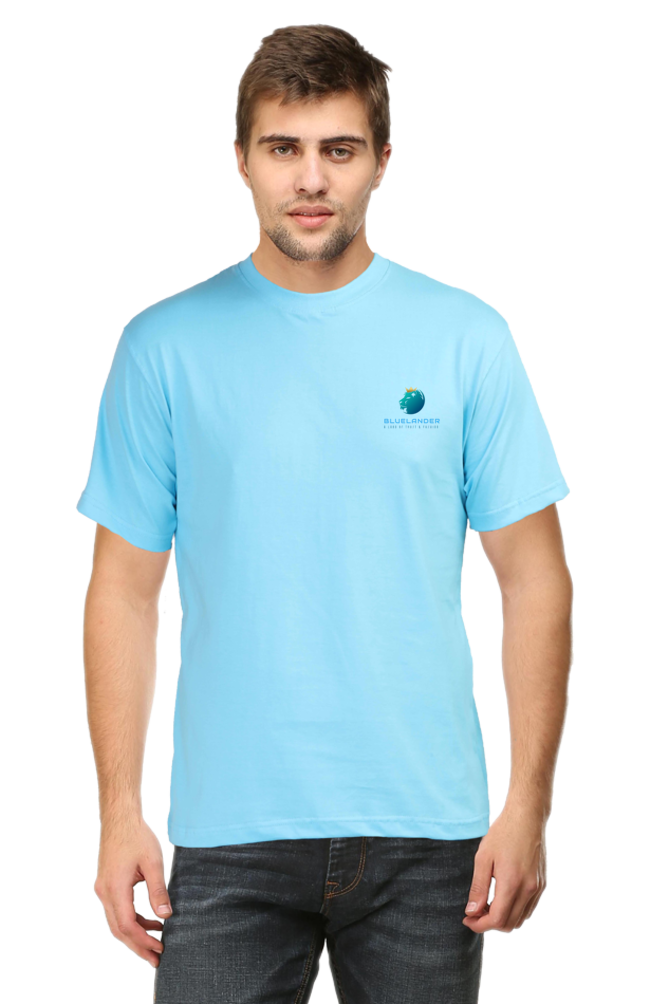 Revolutionize Your Style: Bluelander's Cotton Half Sleeve T-Shirts with Enhanced Design for the New Generation!