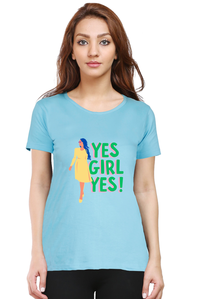 Empowering Every She: BlueLander's Girls and women's Cotton Half Sleeve T-Shirts - Enhanced Design and Supreme Comfort, Tailored for Our Sisters and Moms in India.