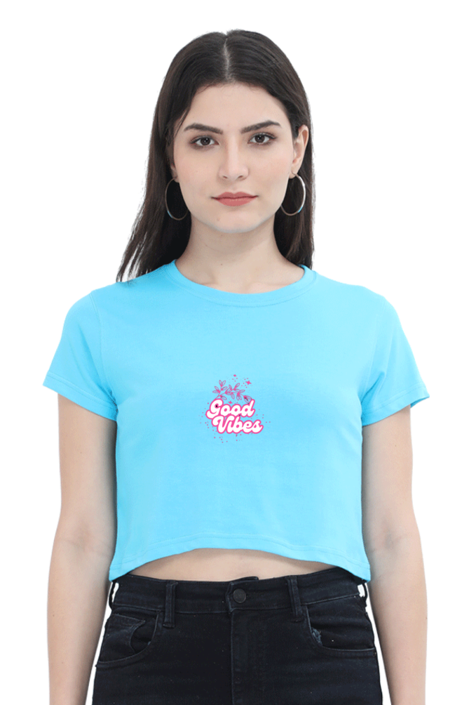 Bluelander Classic Cotton Female Crop Top: Embrace Feel-Good Vibes with Style and Comfort