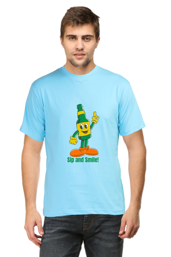 Stand Out in Style: Bluelander's Cotton Half Sleeve T-Shirts with Enhanced Design - Get Noticed!