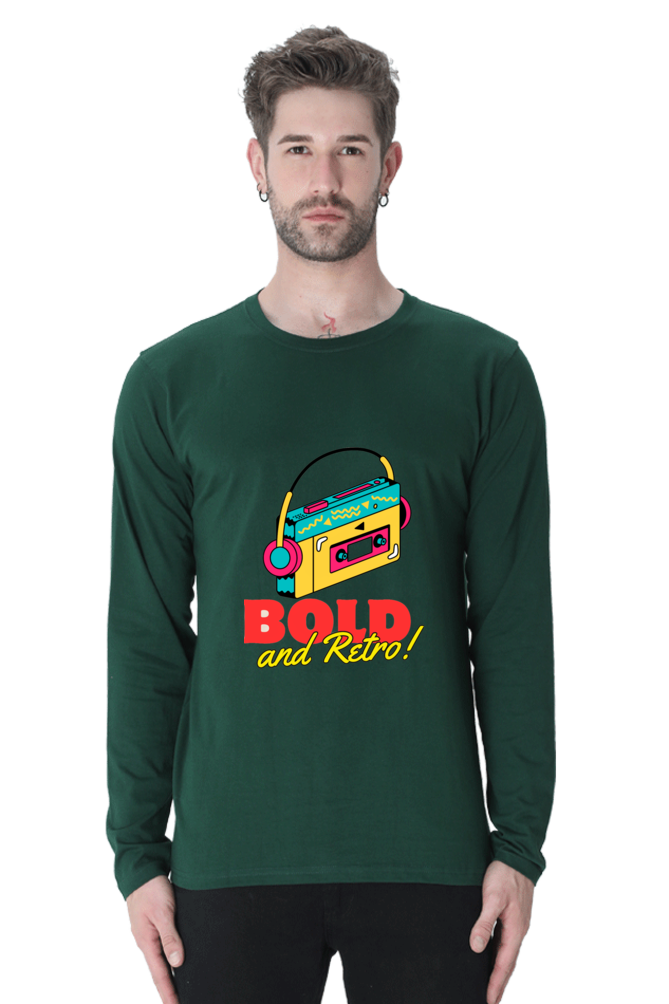 Feel the Fashion Vibe: Bluelander's Full Sleeve Cotton T-Shirt - Make a Stylish Entrance Wherever You Go!