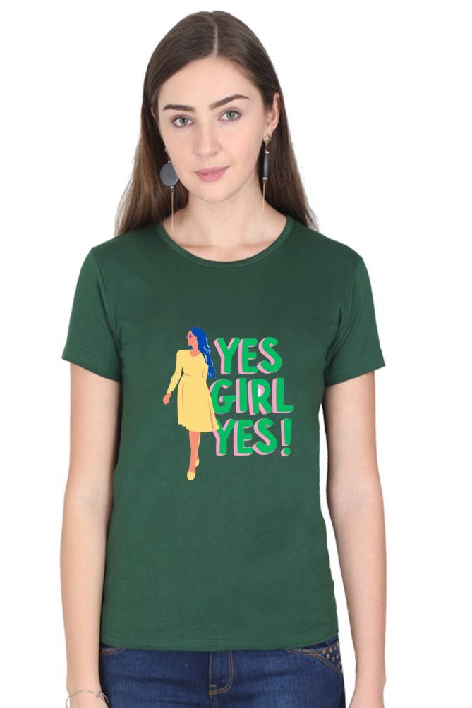 Empowering Every She: BlueLander's Girls and women's Cotton Half Sleeve T-Shirts - Enhanced Design and Supreme Comfort, Tailored for Our Sisters and Moms in India.