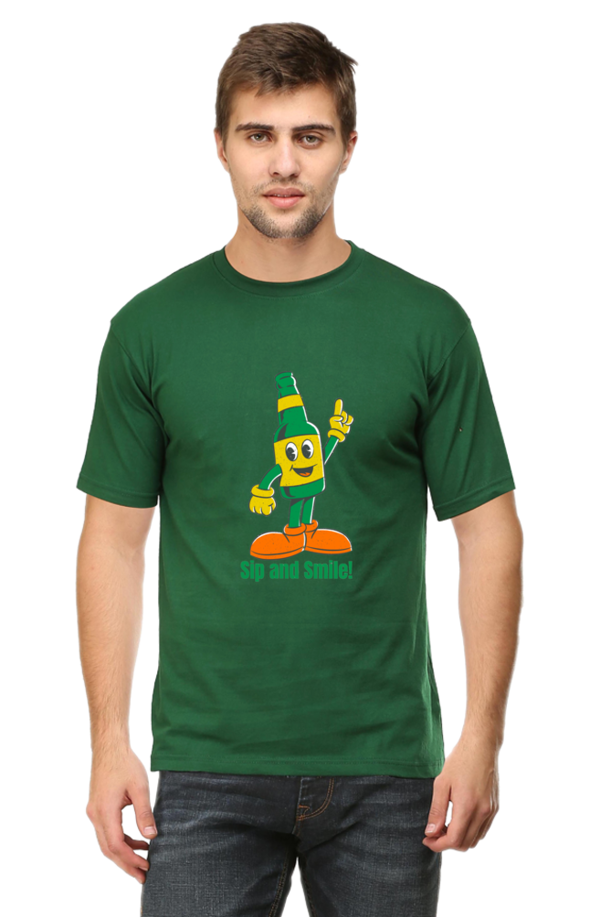 Stand Out in Style: Bluelander's Cotton Half Sleeve T-Shirts with Enhanced Design - Get Noticed!