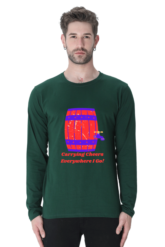 Launch Your Style Journey: Bluelander's Cotton Full Sleeve T-Shirt - Where Fashion Begins!