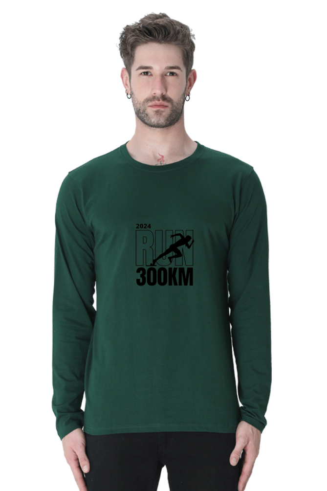 Stride in Style: Bluelander Male Full Sleeve Cotton T-Shirt, Run for Your Success with Fashion Forward Confidence