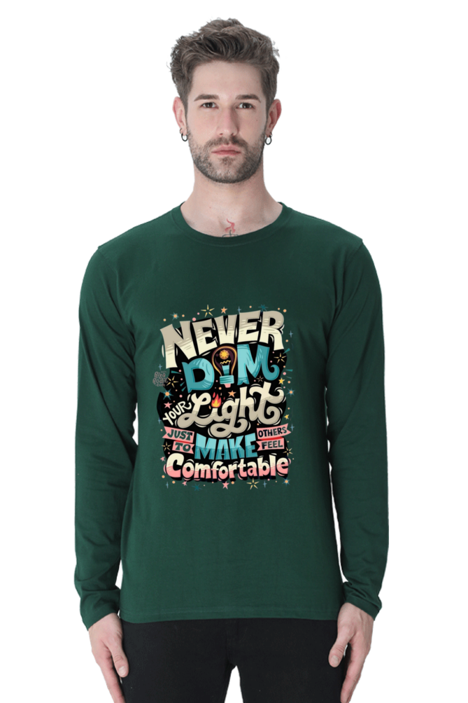 Bluelanders: Comfort Redefined - Unisex Premium Cotton Bio-Washed Full-Sleeve T-Shirt.