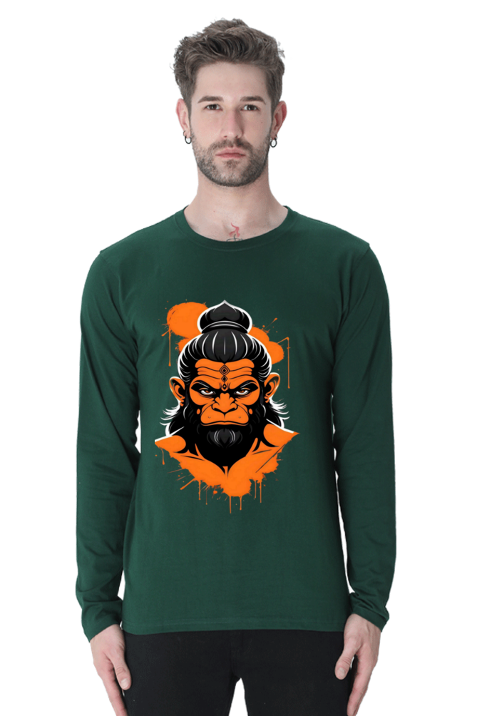 Premium Unisex Hanuman Grace Bhastra T-shirt: Divine Power & Comfort | Bluelander