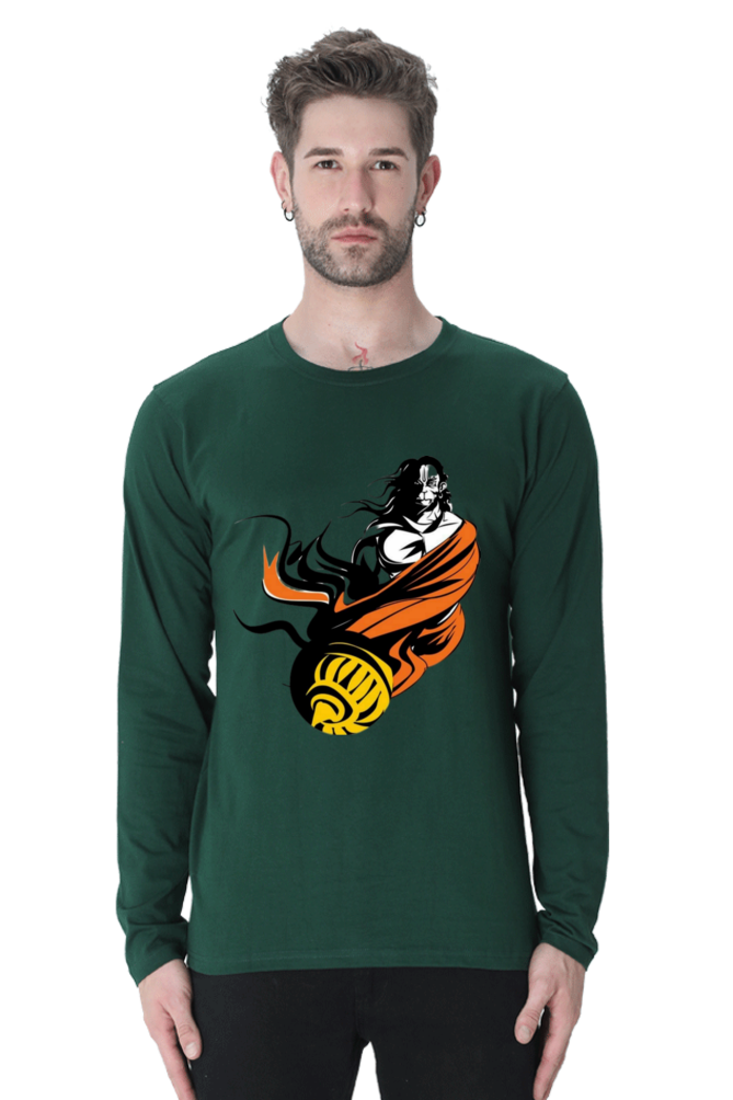 Hanuman's Strength, Modern Style: Bluelanders Premium Full-Sleeve T-Shirt