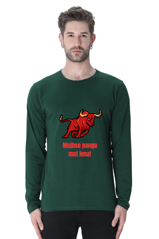 Say Farewell to Ordinary Tees: Discover Elevated Design with Bluelander's Cotton Full Sleeve Tee!
