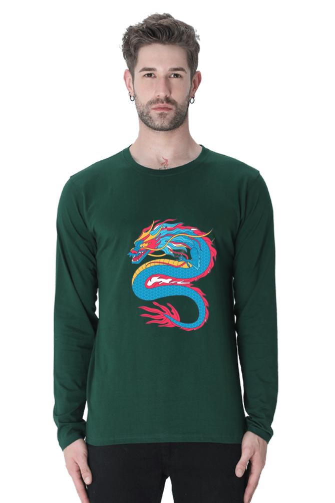 Fashion Begins Here: Bluelander's Cotton Full Sleeve T-Shirt - Elevate Your Style Journey!
