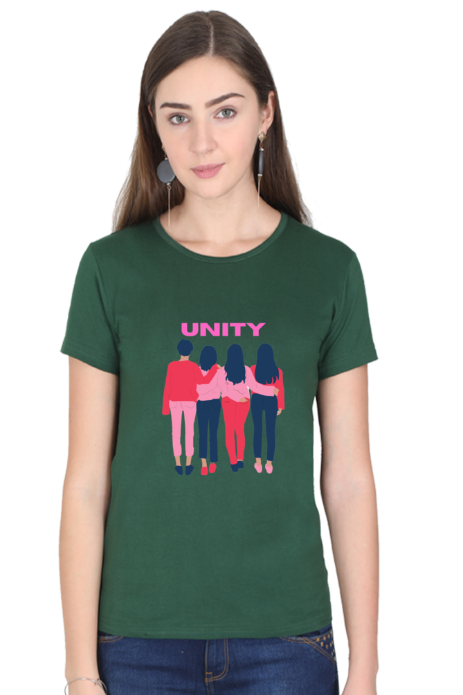 BlueLander's Cotton Half Sleeve T-Shirts: Enhanced Design, Supreme Comfort for Girls and Women – A Sign of Unity in Style and Comfort.