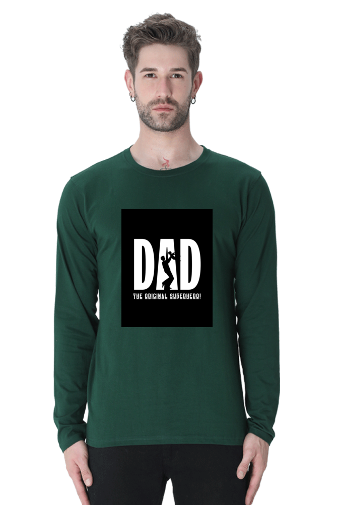 Bluelander Full Sleeve T-Shirt: Celebrate Dad, the Original Superhero, with Supreme Comfort and Style