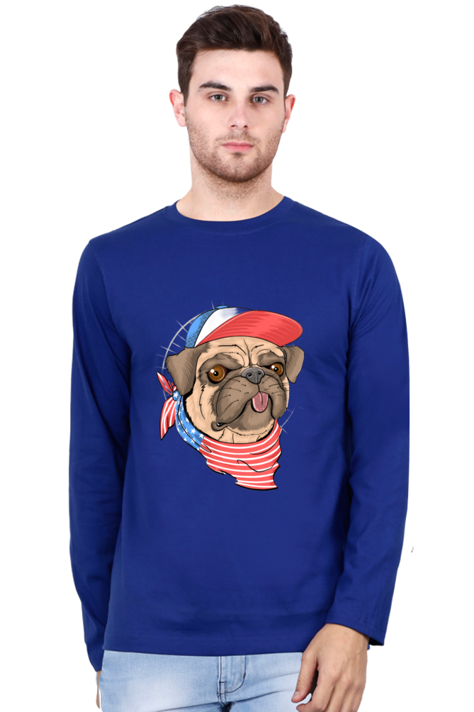 Brighten Your Day with Bluelander Cotton Full Sleeve T-Shirt | 'Play with Colors, Take the Pain Out' Design | 100% Cotton, Pre-Shrunk, Bio Washed
