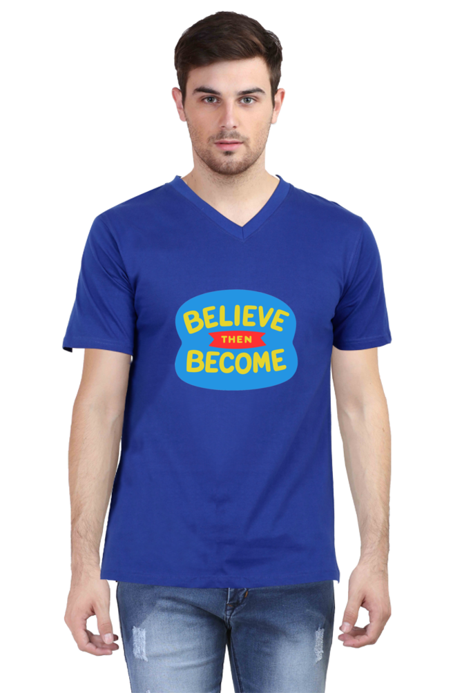 Vibrant Vibes Await: Dive into Adventure with Bluelander's V Neck Cotton Half Sleeve Tees!
