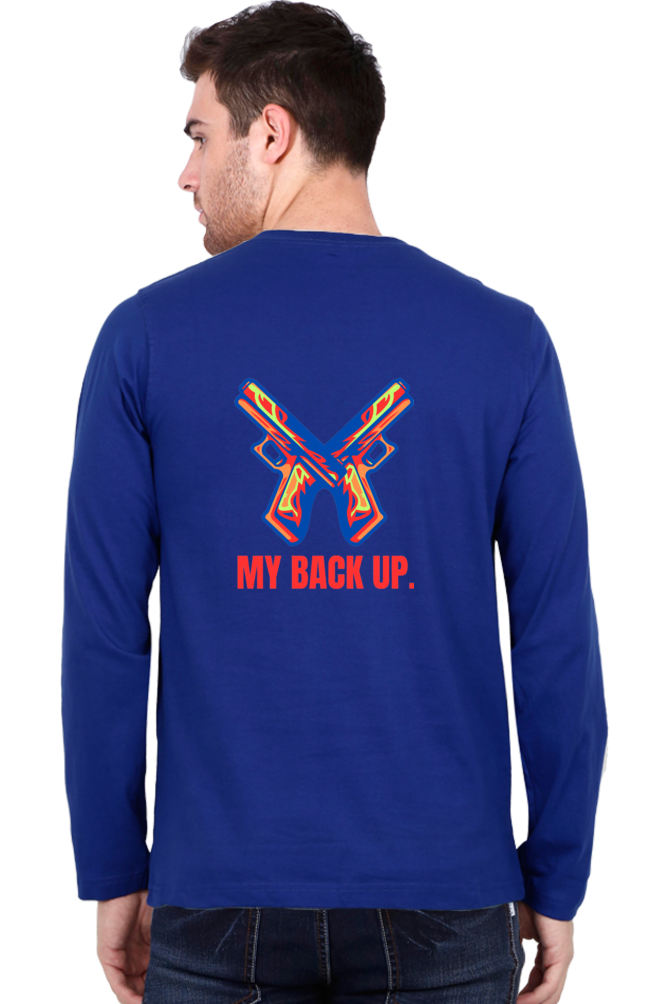 Bluelander's Cotton Full Sleeve T-Shirt: Take Your Back Up in Style.