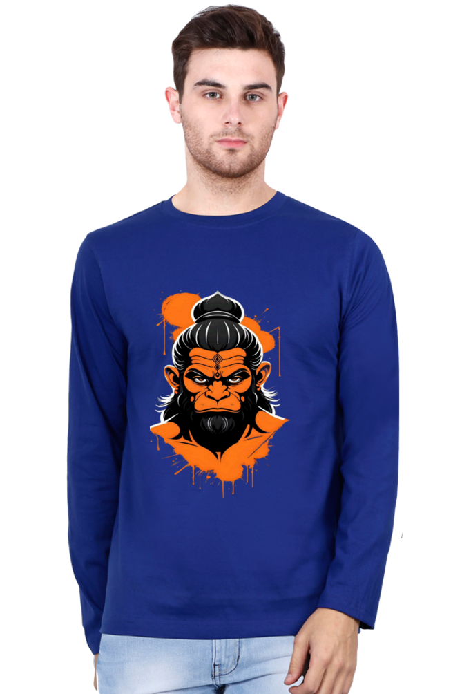 Premium Unisex Hanuman Grace Bhastra T-shirt: Divine Power & Comfort | Bluelander