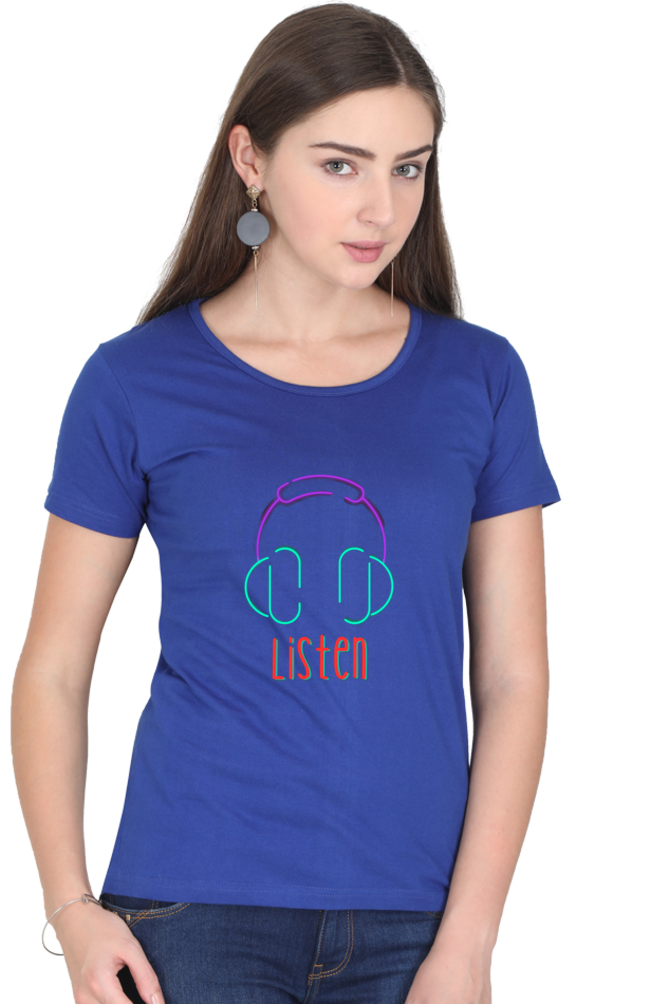 Revitalize Daily Comfort: Bluelander Cotton Half Sleeve T-Shirts for Girls and Women,Tune into Your Mind, Follow Your Heart, and Embrace Timeless Style and Wisdom