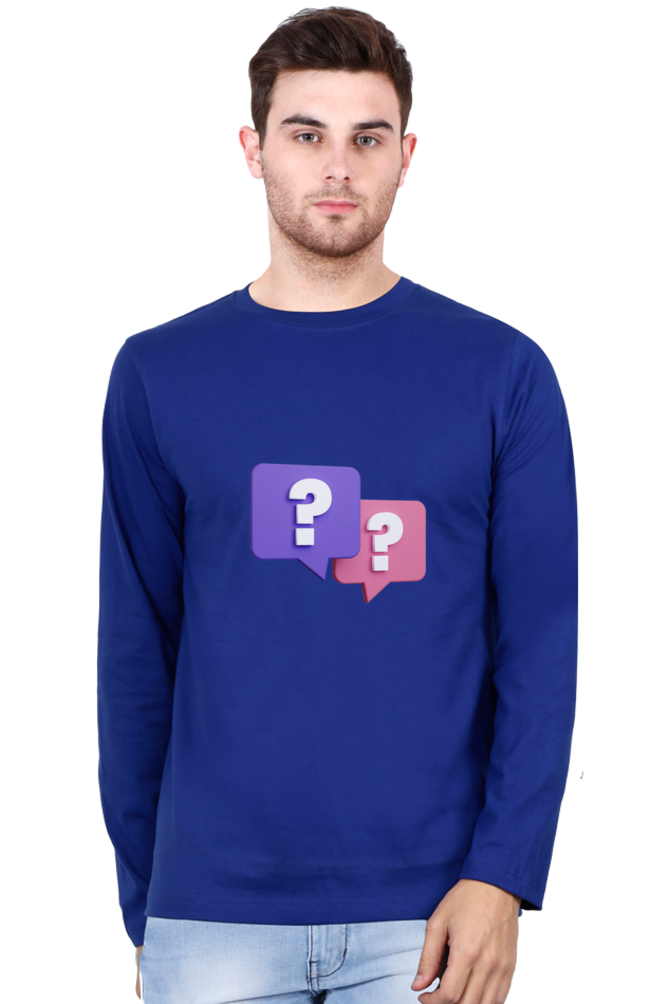 Unleash Your Style: Fun and Playful Vibes with Bluelander's Cotton Full Sleeve Tee!