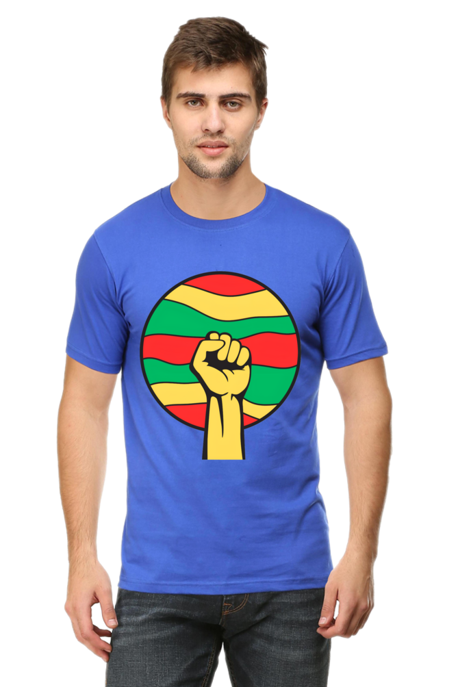 Get Noticed where ever you go with Bluelander's Cotton Half Sleeve T-Shirts: Stand Out with Future Fashion!