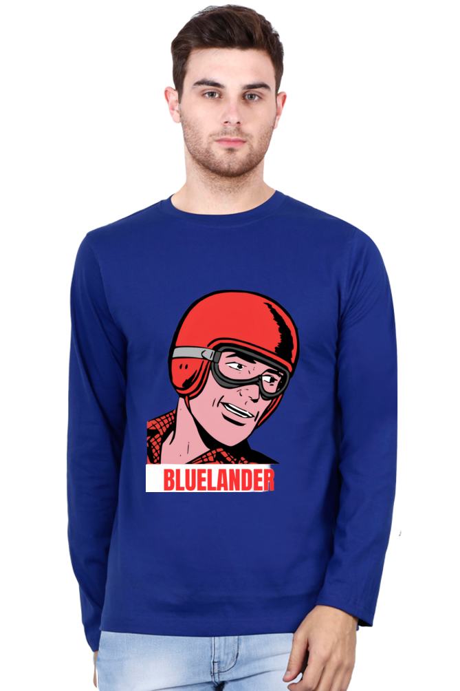 Unveil the Latest Designs with Bluelander's Cotton Full Sleeve T-Shirts!