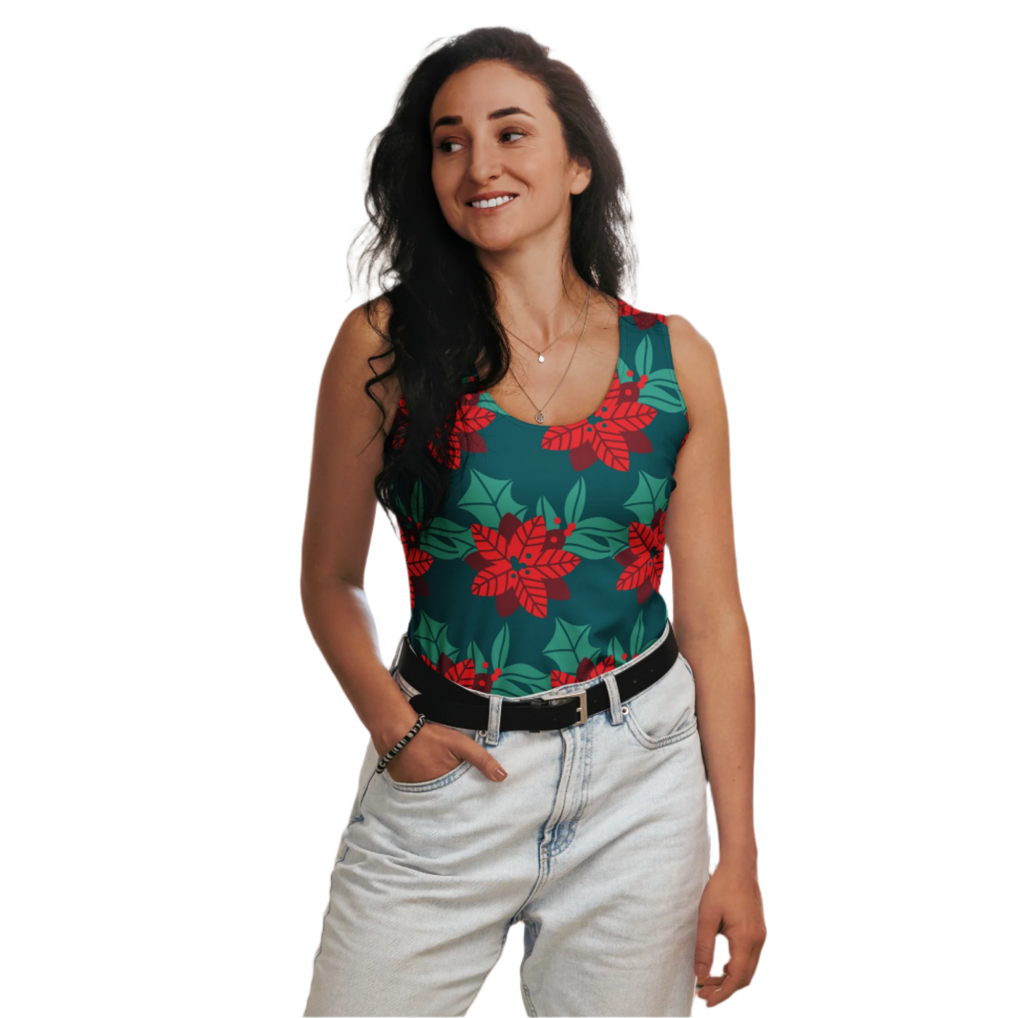 Experience Comfort and Style: Premium All-Over Printed Tank Tops by Bluelander.